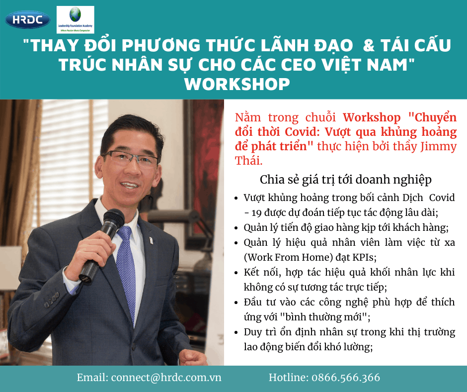 Workshop Thay đổi phương thức lãnh đạo và tái cấu trúc nhân sự cho các CEO Việt Nam